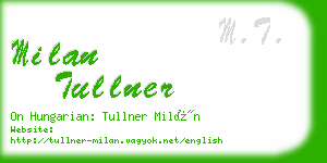 milan tullner business card